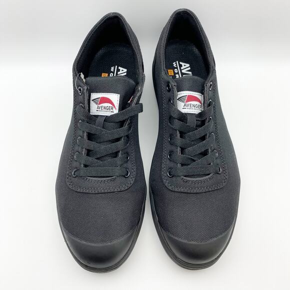 Avenger Mens Blade Low Work Shoes 9 WIDE Black Comp Toe A123 SR EH NIB - Picture 9 of 13
